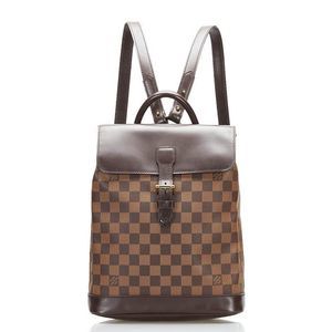 Louis Vuitton Damier Soho Rucksack Backpack PVC Leather Brown